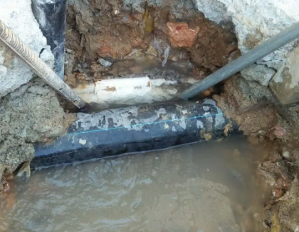 海安测漏水之水管漏水